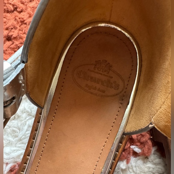 Church's Metallic Silver Kelsey Women's Sandals 39 - Picture 3 of 6